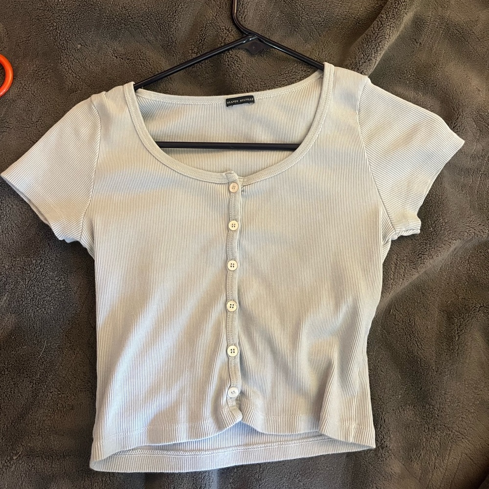 Brandy Melville blue crop top